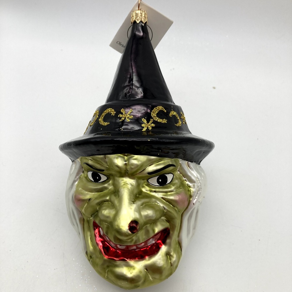 1996 Christopher Radko "Matilda" Green Witch‎ Halloween Ornament 96-204-1
